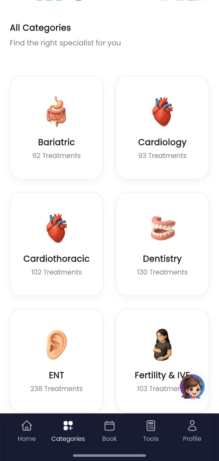 Medivoy Medical Tourism App Interface