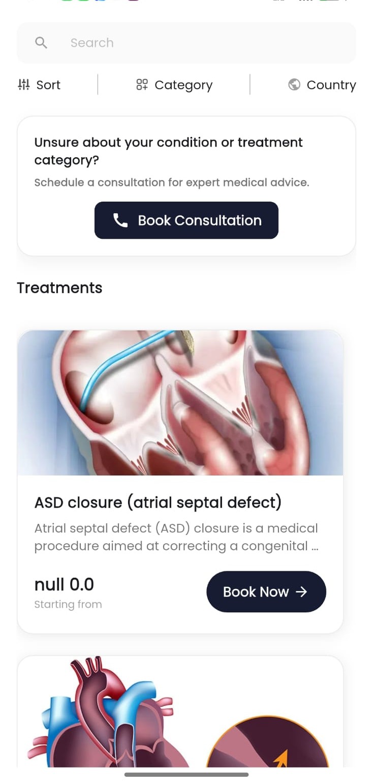 Medivoy Medical Tourism App Interface