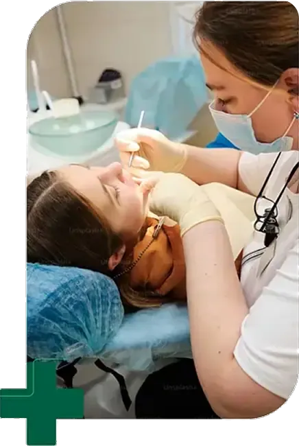 Doctor supporting patient